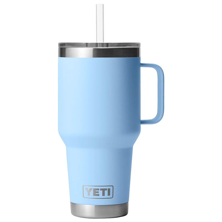 Yeti Mug Rambler 35 Oz (994 ml) Straw Mug Big Sky Blue Présentation
