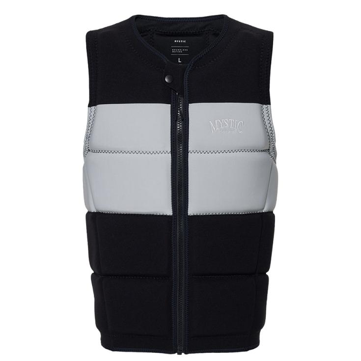 Mystic Impact Vest Peacock Impact Vest Front Zip Wake Black White Présentation
