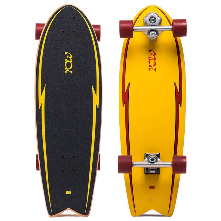 Yow Surfskate Pipe Yellow 32" Côté