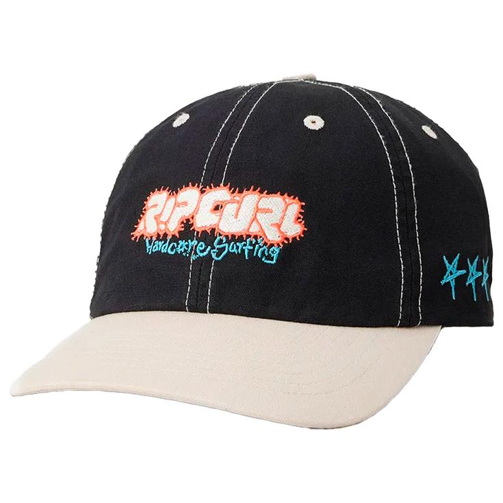 Rip Curl Casquettes Raw Energy Art Adj Cap Black White Présentation