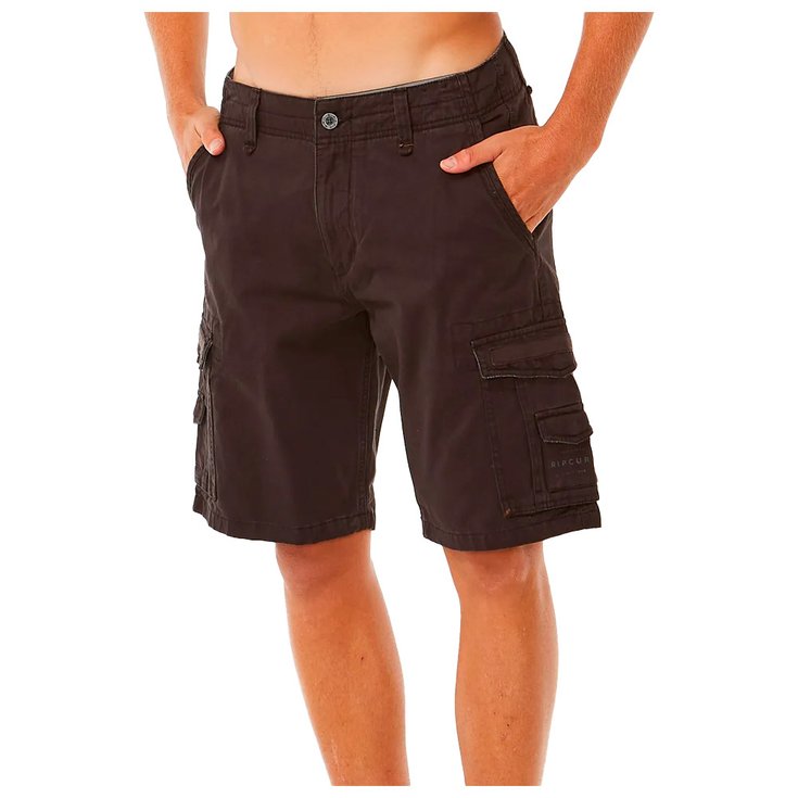 Rip Curl Short Trail Cargo Walkshort Whashed Black Présentation