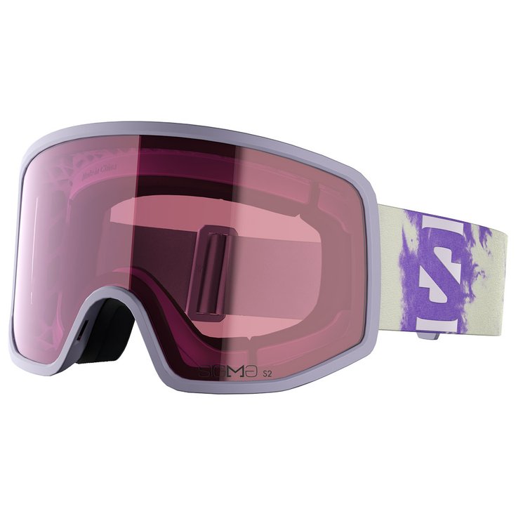 Salomon Masque de Ski Sentry Pro S Hevening Haze Sigma Silver Pink + Sigma Light Blue Présentation