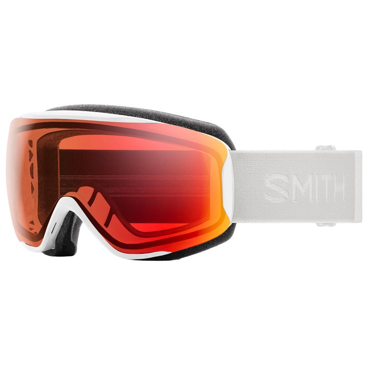 Smith Masque de Ski Moment White Vapor Chromapop Pro Photochromic Red Mirror Présentation