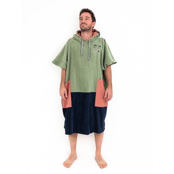 All-In Accessoire Simple Poncho All-In V Poncho Bumpy Line W20 - Kaki Brown - Sans Présentation