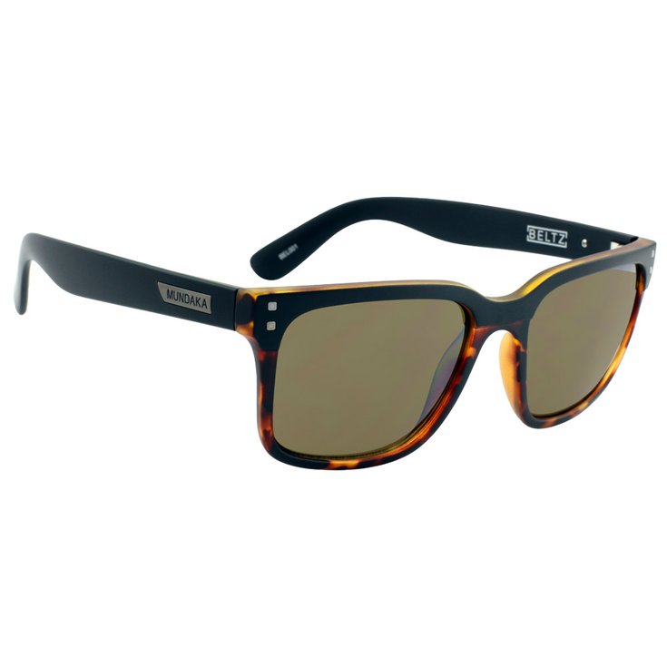 Mundaka Optic Lunettes de soleil Beltz Mat Black Brown Tortoise Bronze Présentation