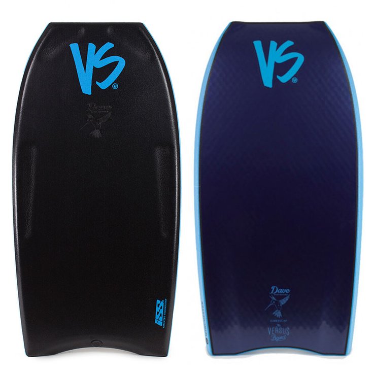 Versus Board de Bodyboard Dave Winchester NRG+ SNPP - Black / Metallic Blue - 41'' Profil