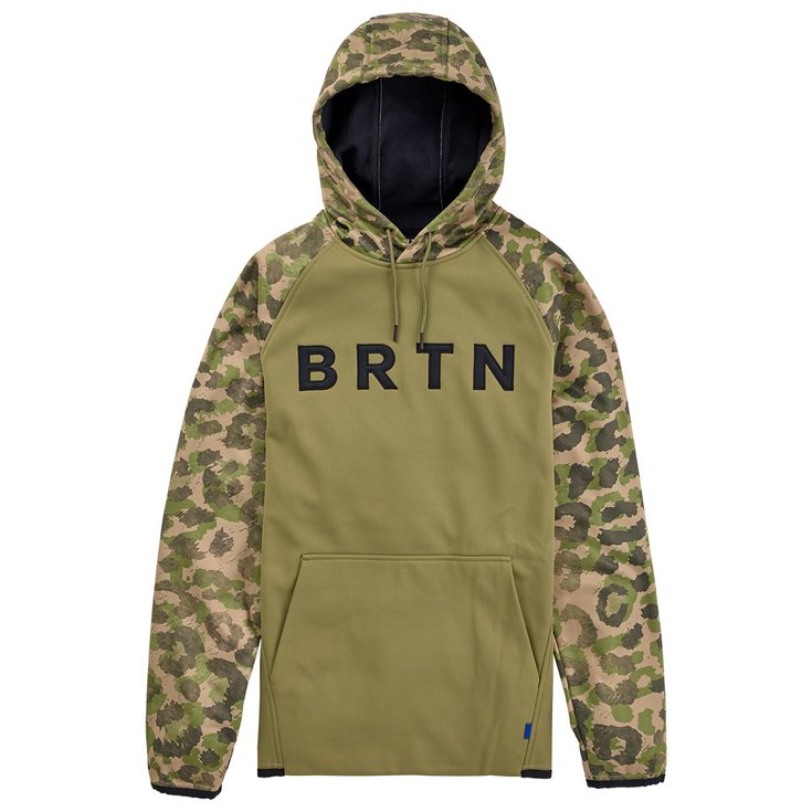 Burton Sweat Crown Weatherproof Fleece Martini Olive Felidae Présentation