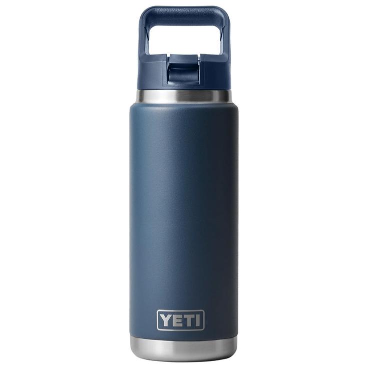 Yeti Gourde Rambler 26 Oz (760ml) Straw Bottle Navy Présentation