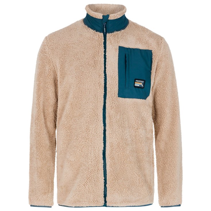 Protest Polaire Prtload Outdoor Fullziptop Bamboobeige Présentation