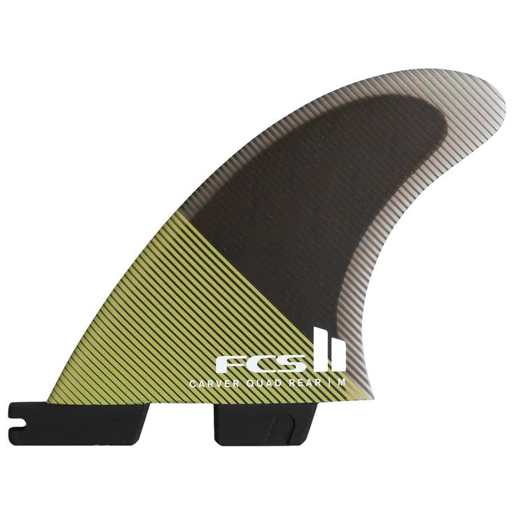 Fcs Ailerons Surf II Carver Pc Eucalyptus Quad Rear Retail Fins Présentation