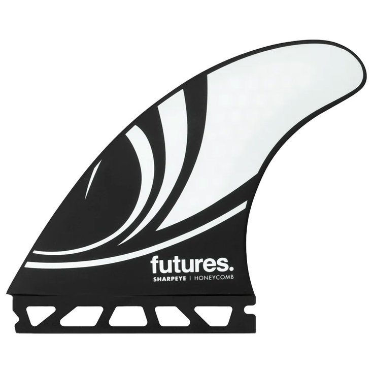 Futures Fins Ailerons Surf Futures Sharp Eye RTM Hex Black / White Présentation