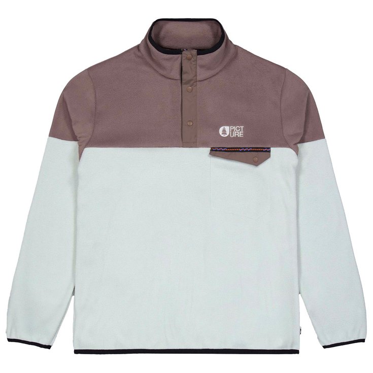 Picture Polaire Arcca 1/4 Fleece Deep Taupe Pigeon Présentation
