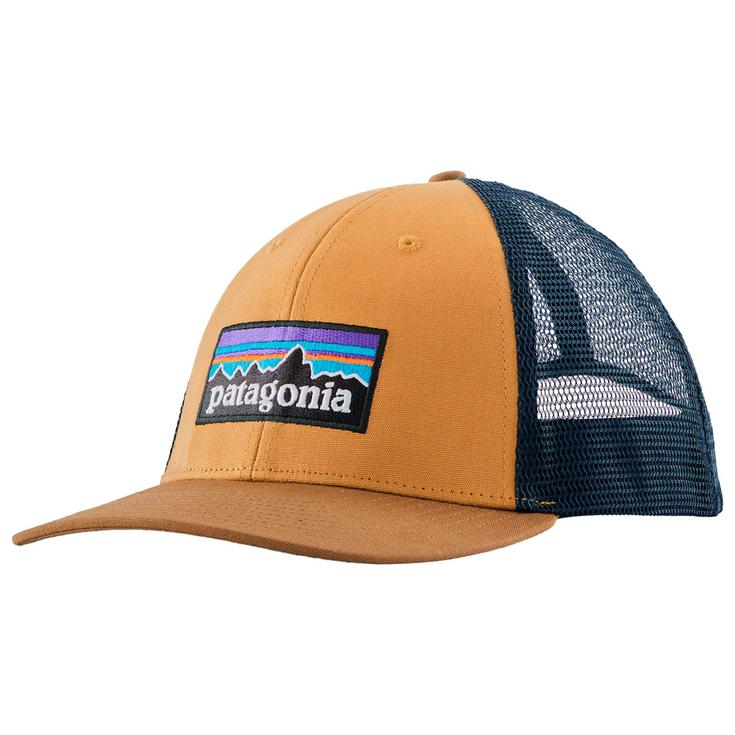 Patagonia Casquettes P-6 Logo LoPro Trucker Hat Talon Gold Présentation