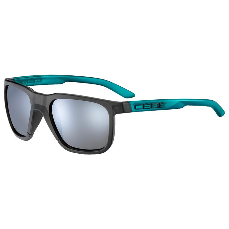 Cebe Lunettes de soleil Sleepwalker Translucent Black Teal Matt Zone Grey Silver Présentation