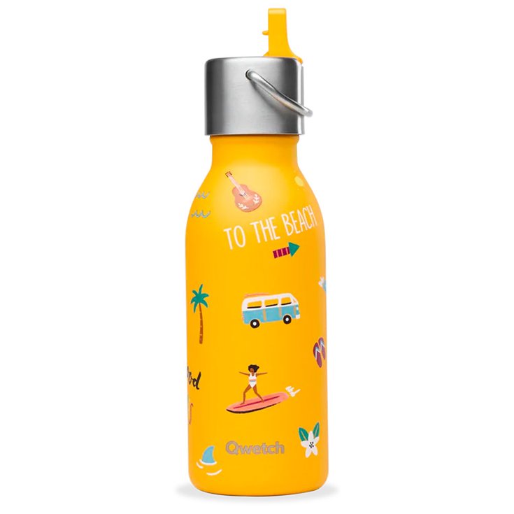 Qwetch Gourde Kids 350 ml Sport Active Honolulu Curry Présentation
