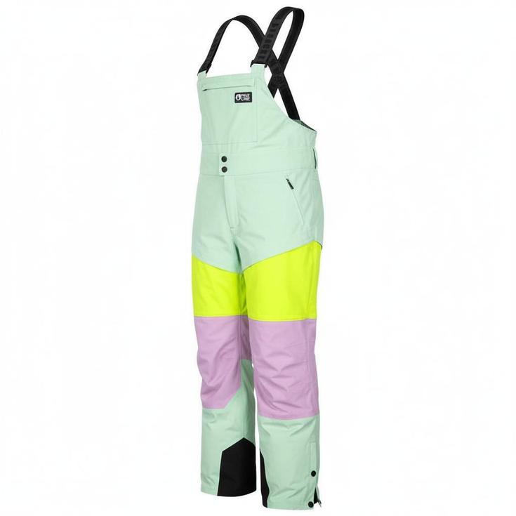 Picture Pantalon Ski Elwy Bib Silt Green Orchid Acid Présentation