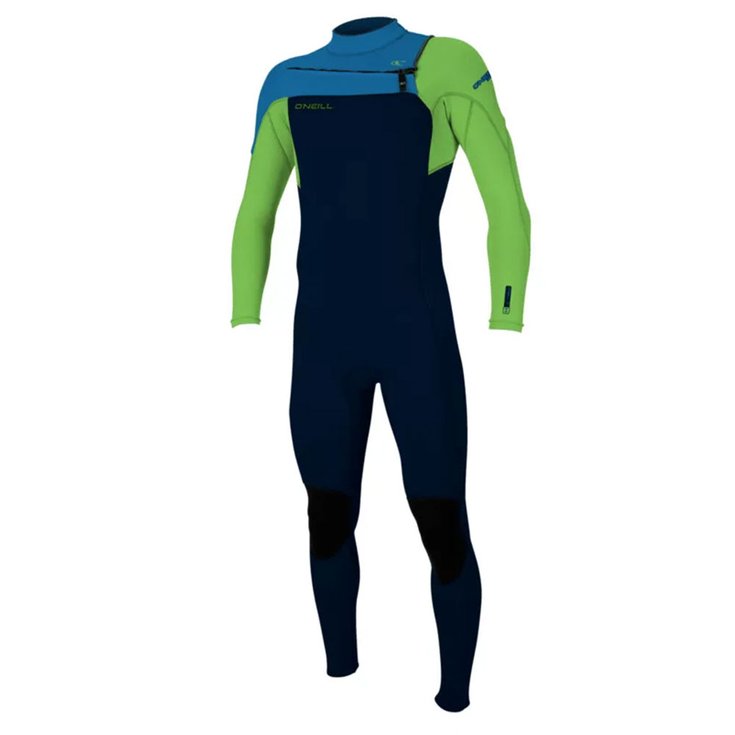 O'Neill Combinaison Intégrale Hammer 3/2 Chest Zip LS Abyss/Dayglo/Ocean Présentation