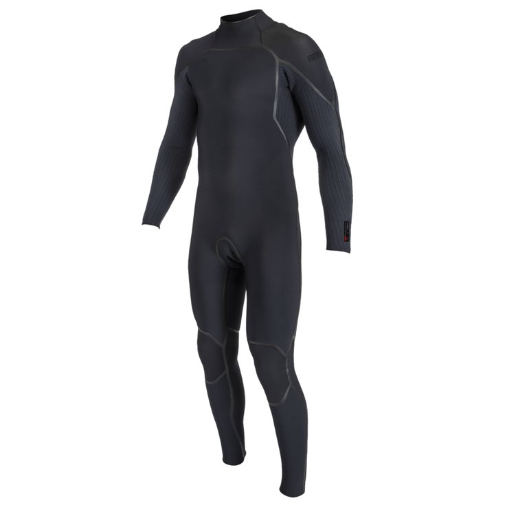 O'Neill Combinaison Integrale Manches Longues Hyperfreak Fire 4/3 Back Zip 2023 - Black Présentation