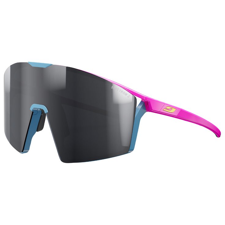 Julbo Lunettes de soleil Edge Rose Fluo Bleu Spectron 3 + Spectron 0 Présentation
