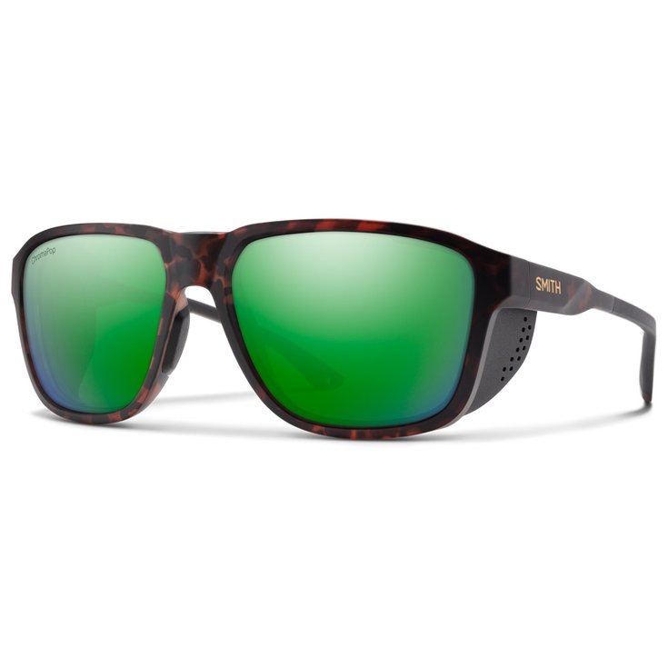 Smith Lunettes de soleil Embark Matte Tortoise Chromapop Polarized Green Mirror Présentation