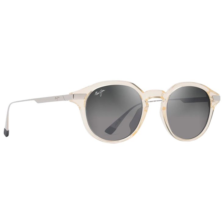 Maui Jim Lunettes de soleil Momi Jaune Transparent Brillant Argenté Gris Neutre MauiBrilliant Présentation