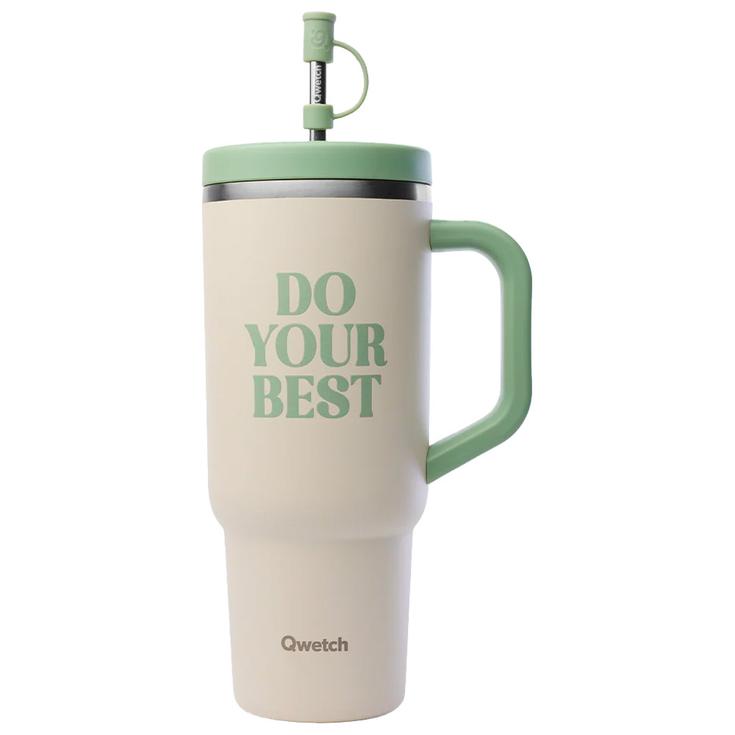 Qwetch Mug Travel Cup 900 ml Matt Sable Présentation