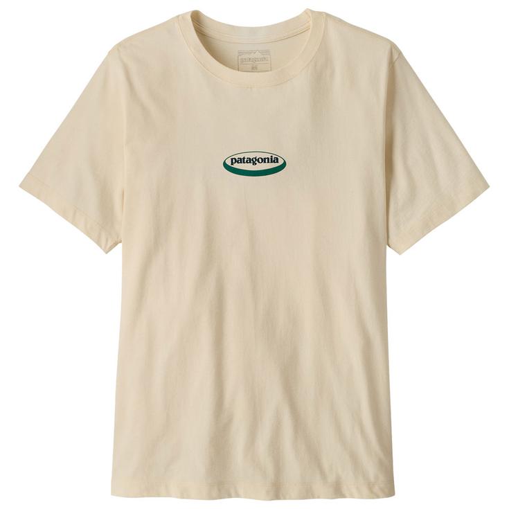 Patagonia Tee-shirt '95 Oval Logo Undyed Natural Présentation