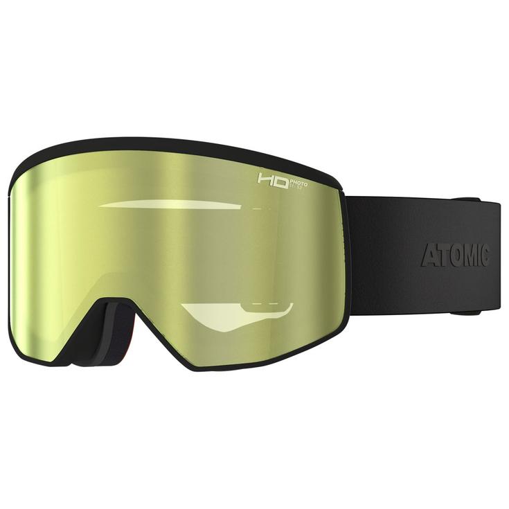 Atomic Masque de Ski Four Pro M Hd Photo All Black Green Gold Hd Présentation