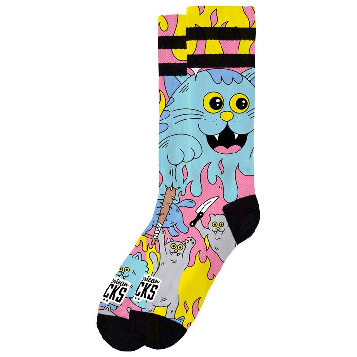 American Socks Chaussettes The Original Signature Killer Kitties Présentation