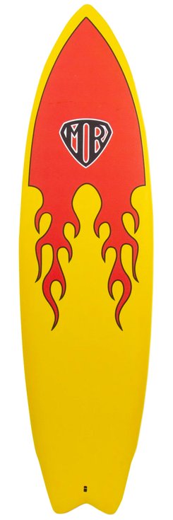 Ocean And Earth Planche Surf Ocean and Earth MR Epoxy Soft Twin Fin Flame Présentation