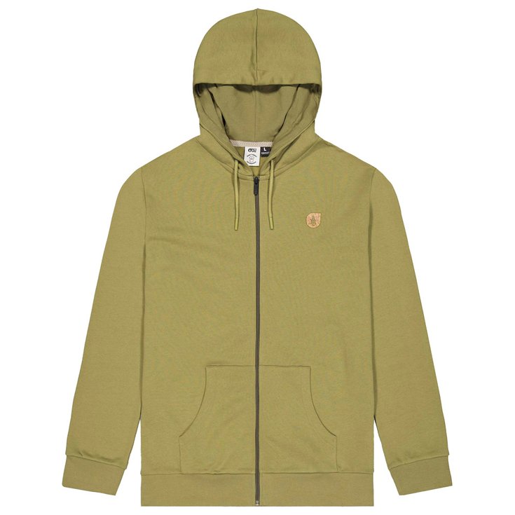 Picture Sweat Lil Cork Zip Army Green Présentation