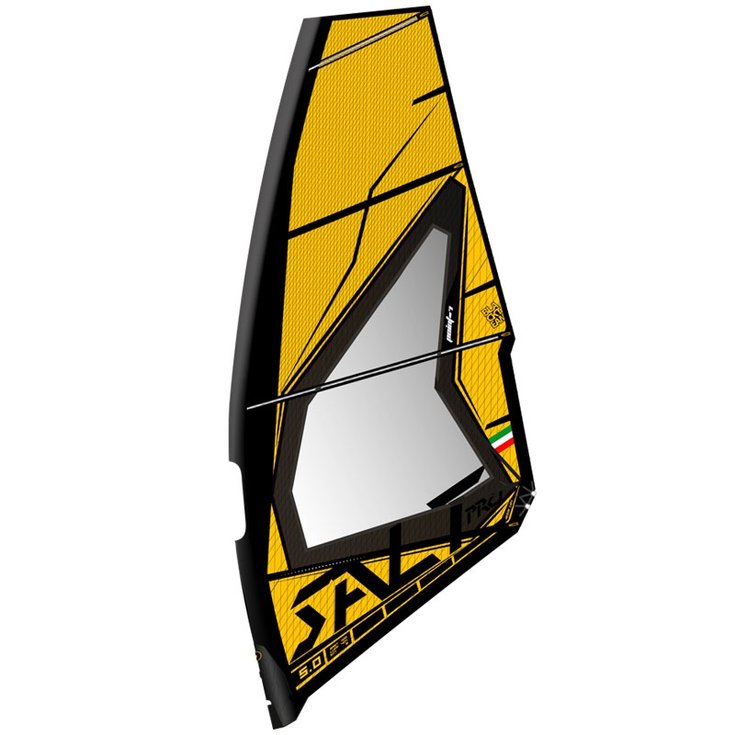 Point-7 Voile de Windsurf Salt Pro Wave - Yellow Côté