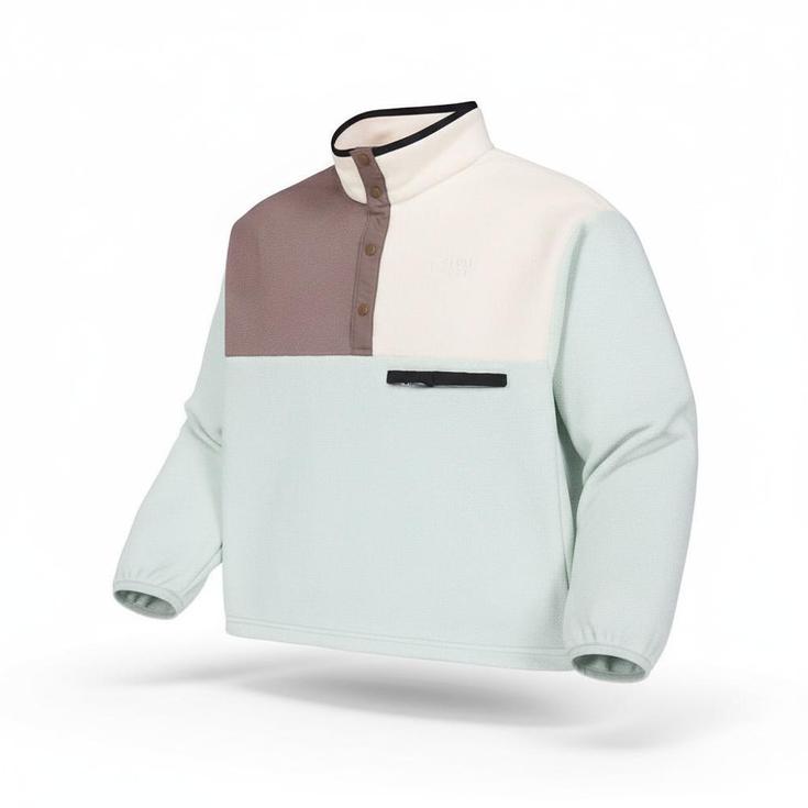 Picture Polaire Arcca W 1/4 Fleece Pigeon Deep Taupe Vanilla Présentation