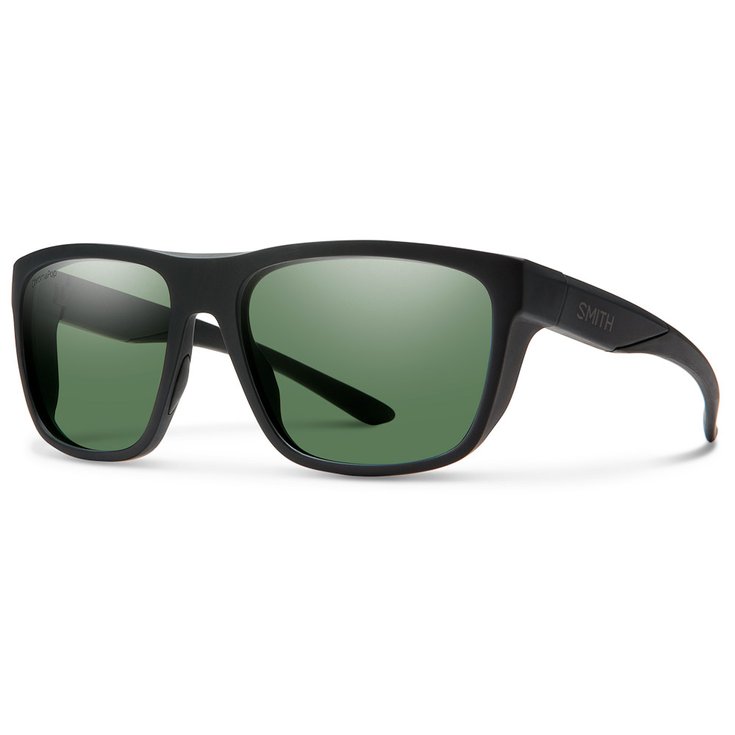 Smith Lunettes de soleil Barra Matte Black Chromapop Polarized Gray Green Présentation