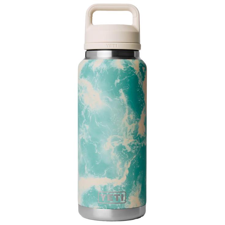 Yeti Gourde Rambler 36 Oz 1.1L Seafoam Pattern Présentation