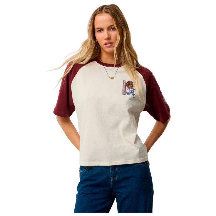 Rip Curl Tee-shirt Surf The World Boxy Bone Présentation