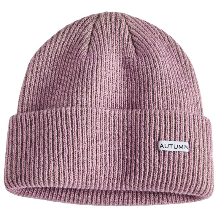 Autumn Bonnet Cord Beanie Dusty Pink Grey Présentation