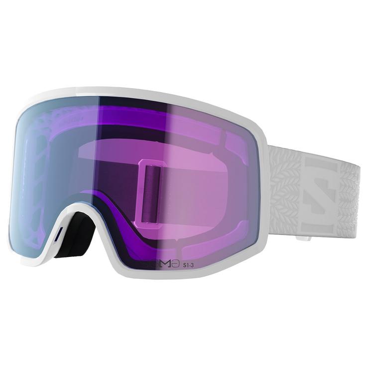 Salomon Masque de Ski Sentry Pro S White Sigma Photo Sky Blue Présentation
