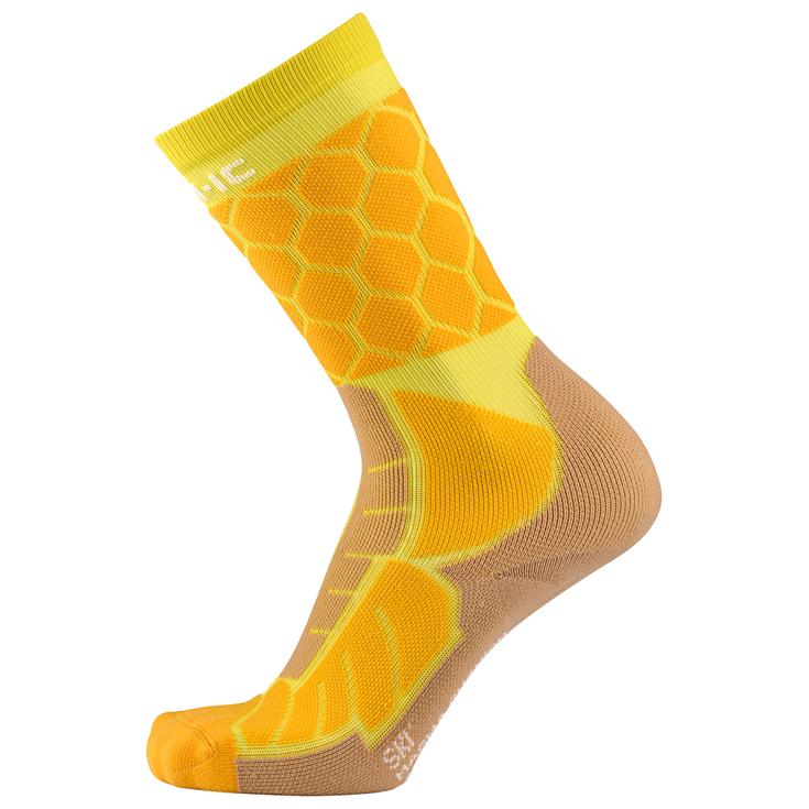 Therm-Ic Chaussettes Ski Magma Cushion Junior Orange Yellow Présentation