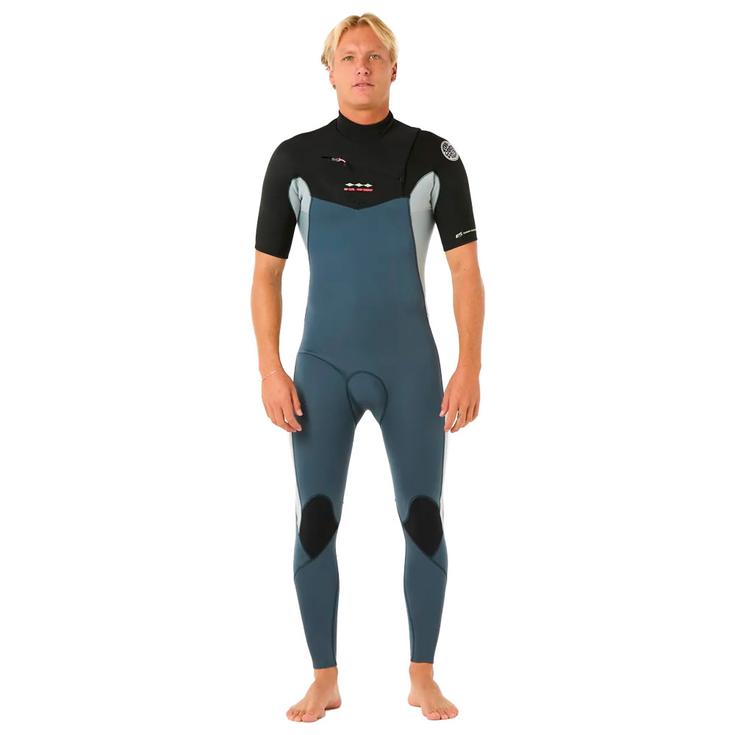 Rip Curl Combinaison Intégrale Manches Courtes Dawn Patrol Ss Cz 22 Black Pine Night Présentation