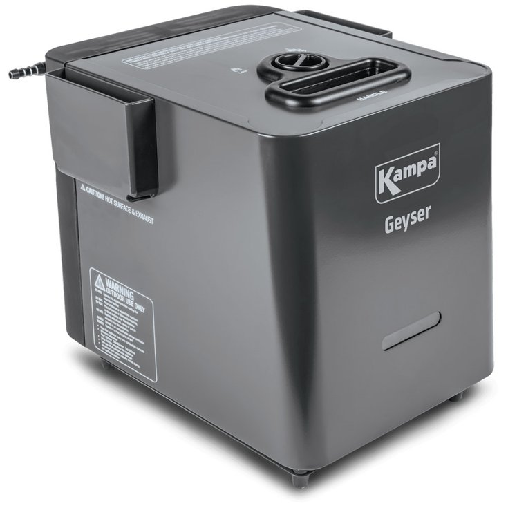 Kampa Bouilloire Geyser Hot Water System Grey Black Présentation