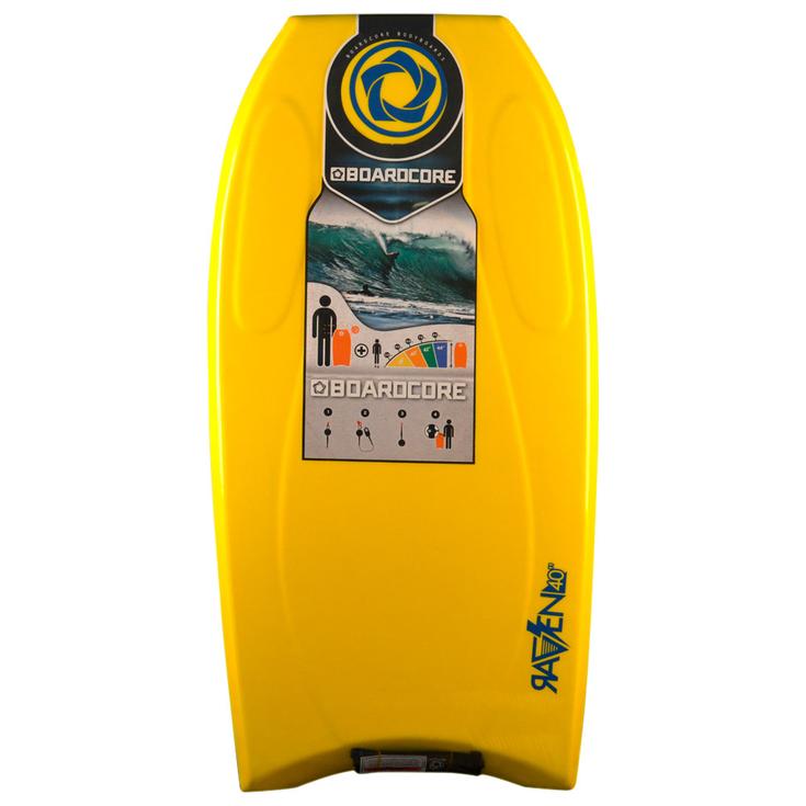 Boardcore Board de Bodyboard Raven EPS PCXL Yellow Présentation