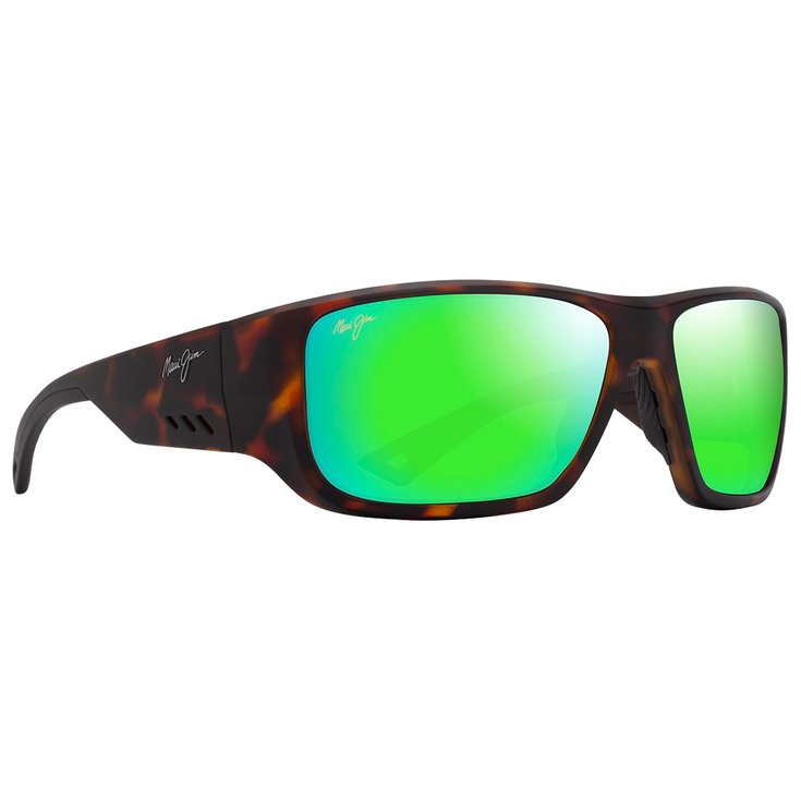 Maui Jim Lunettes de soleil Keha Havane Foncé Mat Maui Green Minéral SuperThin Présentation