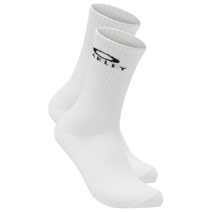 Oakley Chaussettes Ellipse Logo 3 Pcs White Présentation