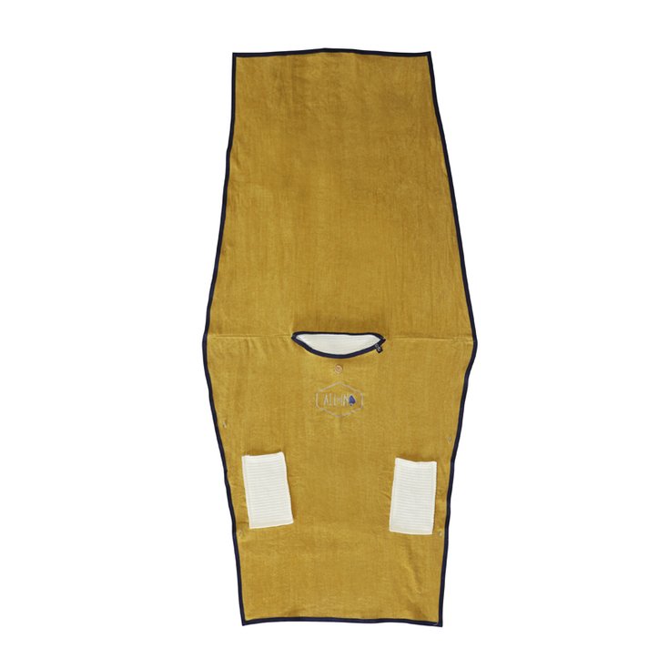 All-In Poncho Surf Poncho Towel Gold / Ecru Waffle / Navy Présentation