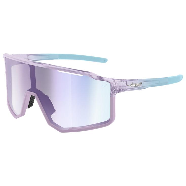 Cebe Lunettes de soleil Outflow 2 S Crystal Trans Lilac Vario Grey Cherry Pink Revo Présentation