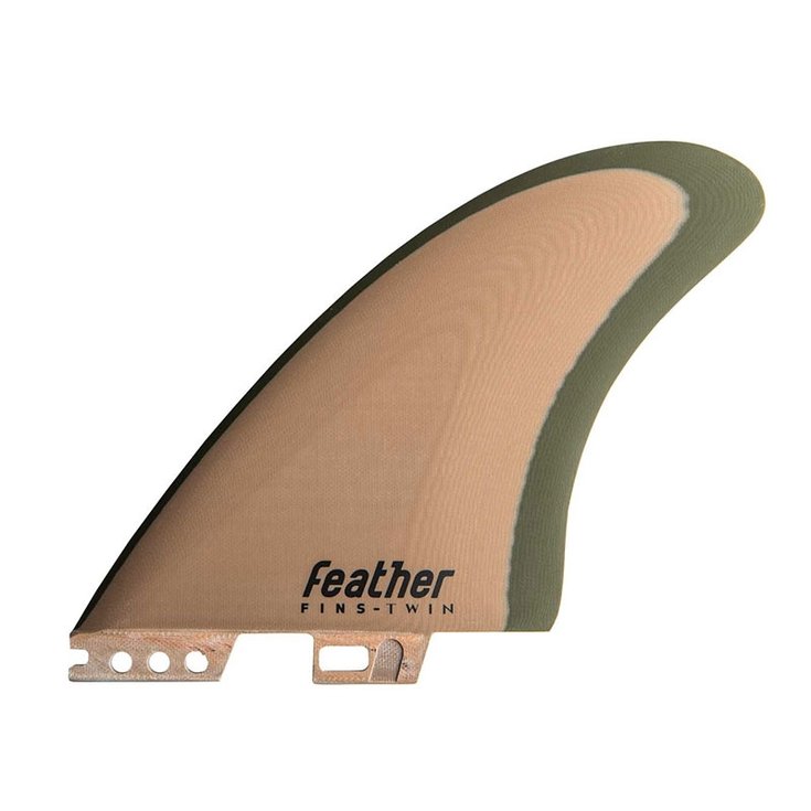 Feather Fins Ailerons Surf Feathers Fins Modern Keel - Green Forrest - 2 Dérives Profil