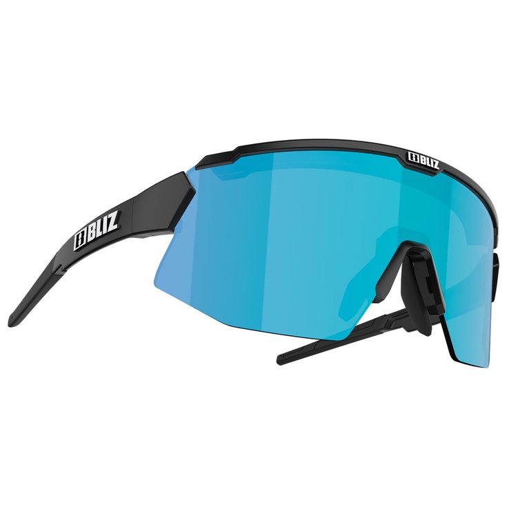 Bliz Lunettes de soleil Breeze Small Padel Edition Matte Black Brown Blue Mirror Présentation