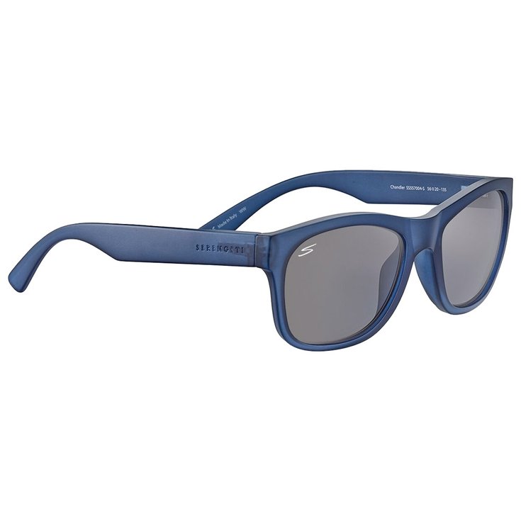 Serengeti Lunettes de soleil Chandler Matte Crystal Blue Saturn Polarized Smoke Présentation