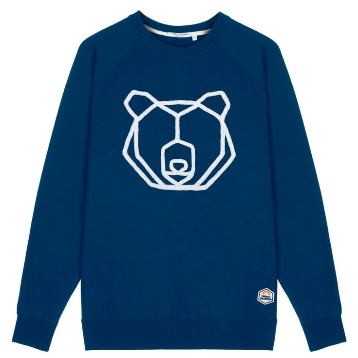 French Disorder Sweat Clyde Ours (Tricotin) Navy Présentation